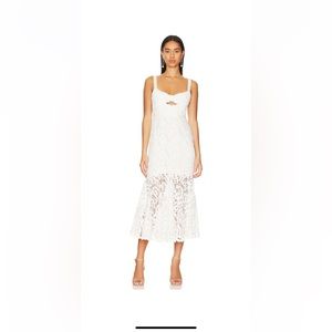 Saylor - LESLI MIDI DRESS IN WHITE